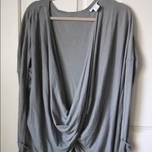 Scoop Neck Olive Blouse